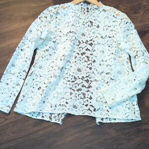 Elegant Lace Women Top - White